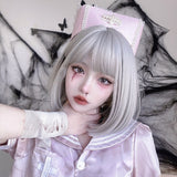 Hivava Kim Angel Harajuku Lolita Bobo Silver Wig