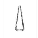 Hivava Trendy Letters Cuban Titanium Steel Necklace