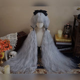 Hivava Cosplay 120cm Extra Long Silver Wig