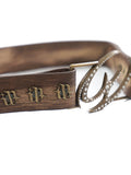 Hivava Polished Concealed Buckle Shiny Diamond Belt