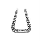 Hivava Trendy Letters Cuban Titanium Steel Necklace