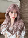 Hivava Casual Series Ash Pink Curly Wig