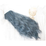 Hivava Lolita Blue Gray Wavy Long Curly Wig