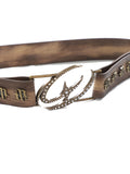 Hivava Polished Concealed Buckle Shiny Diamond Belt