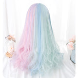 Hivava Alice Bear Cotton Candy Parted Pink Mint Wig