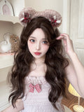 Hivava Casual Series Natural Brown Long Curly Wig