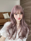 Hivava Casual Series Ash Pink Curly Wig