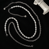 Hivava DOUBLE LAYER PEARL CHAIN NECKLACE