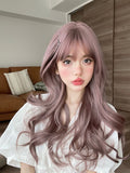 Hivava Casual Series Ash Pink Curly Wig