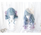 Hivava Gradient Harajuku Lolita Long Curl Wig