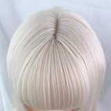 Hivava Cute Short Blonde Beige Bobo Bangs Wig