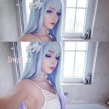 Hivava Green Purple Pastel Gradient Lolita Long Wig