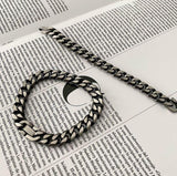 Hivava ANCIENT DARK SILVER CHAIN BRACELET