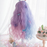 Hivava Alice Bunny Cotton Candy Parted Pastel Purple Pink Lolita Wig