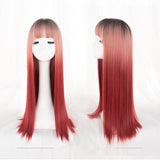 Hivava Kawaii Harajuku Natural Gradient Red Wig