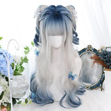 Hivava Grey Blue Mixed Ice Soft Lolita Girl Wig