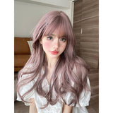 Hivava Casual Series Ash Pink Curly Wig