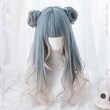 Hivava Pastel Mixed Color Lolita long Curl Wig