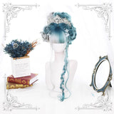 Hivava Green-Grey Mixed Lolita Long Curl Wig