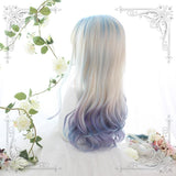 Hivava Gradient Mixed Color Lolita Long Curl Wig