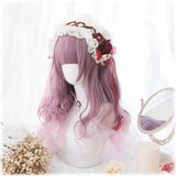 Hivava Pink Gradient Lolita Long Curl Wig