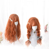 Hivava Lolita Pumpkin Long Curly Wig