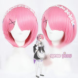 Hivava Lolita Pink Lahm Cosplay Short Hair Wig