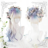 Hivava Gradient Mixed Color Lolita Long Curl Wig