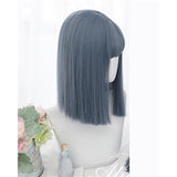 Hivava Green/Blue Natural Straight Lolita Cosplay Wig