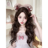 Hivava Casual Series Natural Brown Long Curly Wig