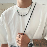 Hivava Beads Cuban Chain Necklace