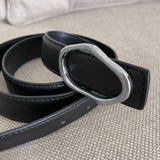 Hivava Black Leather Belt