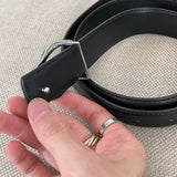 Hivava Black Leather Belt