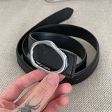 Hivava Black Leather Belt