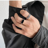 Hivava Black Titanium Steel Ring