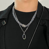 Hivava Colored Diamond Cuban Chain Necklace