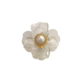 Hivava  -  Fashion flower powerful claw clip medium back head plate hair clip headdress elegant temperament girl hair claw accessories