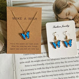 Hivava  Fashion Women Necklace Korea Style New Butterfly Pendant Necklace Gift For Girl  Cute Lovely Neck Jewelry