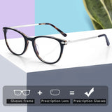 Hivava  Retro Cat Eye Prescription Glasses Women Optical Myopia Eyeglasses Female Photochromic Anti Blue Light Spectacles Frame