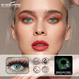 Hivava  2pcs Color Contact Lenses Brazil Girl Series Soft Colored Lenses Cosmetic Eye Lenses Color Contact Lenses for Eyes