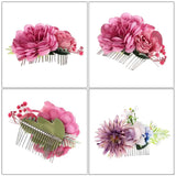 Hivava  -  Fashion Wedding Hair Combs Accessories For Bridal Flower Headpiece Women Bride Hair Jewelry Girls New Headwear