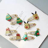 Hivava  -  Christmas gift hairpin set children hair accessories holiday gift princess Christmas hairpin girl hair accessories side clip