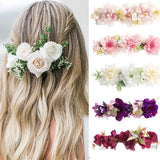 Hivava  -  Women Flower Hair Combs Fashion Ponytail Hairpins For Girls Wedding Hair Accessories Princess Chic Hair Combs