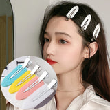 Hivava 4pcs/Set No Bend Seamless Hair Clips Side Bangs Fix Fringe Barrette Makeup Washing Face Accessories Women Girls Styling Hairpins