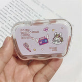 Hivava New Mini contact lens case New small Contact lens case  travel glasses case as gift Contact lens care box