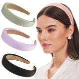 Hivava New Fashion Hair Hoop Sponge Solid Colors Thicken Padded Headband Bezel Turban Women Hairbands Girls Hair Accessories Headwear