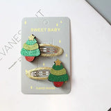 Hivava  -  Christmas gift hairpin set children hair accessories holiday gift princess Christmas hairpin girl hair accessories side clip