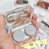 Hivava New Mini contact lens case New small Contact lens case  travel glasses case as gift Contact lens care box