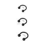 Hivava  2Pcs Punk Stainless Steel Nose Ring Spike Nose Piercings Helix Ear Piercing for Women Men Septum Rings Body Piercing Jewelry