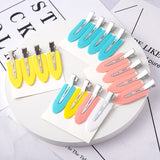 Hivava 4pcs/Set No Bend Seamless Hair Clips Side Bangs Fix Fringe Barrette Makeup Washing Face Accessories Women Girls Styling Hairpins